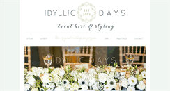 Desktop Screenshot of idyllicdays.com